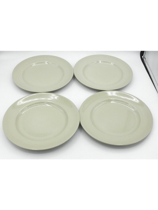 Wedgwood Other - Drabware (Older, Glossy) by Wedgwood 8-14 Inch Salad Plates Set of 4 WW DRA